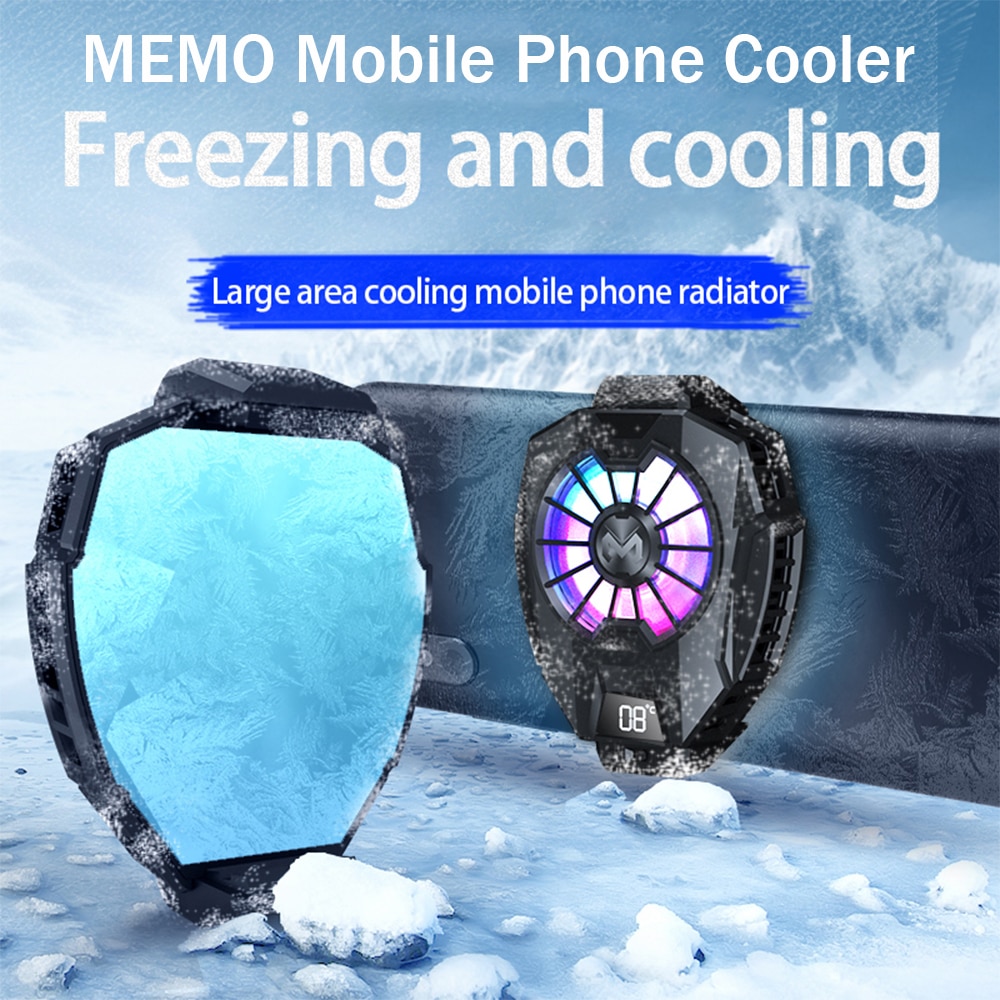 Universal Mobile Phone Cooler Phone Cooling Fan Case DL05 Radiator For PUGB Gaming Portable Phone Cooling - Phone Cooler