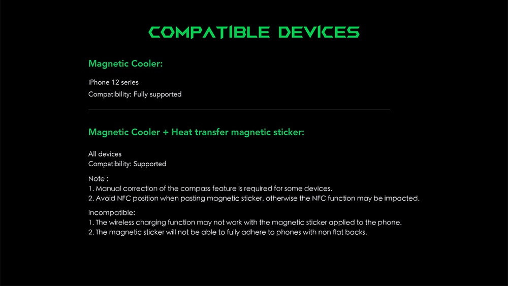 Black Original Black Shark Magnetic Cooler One Fan Phone Cooler